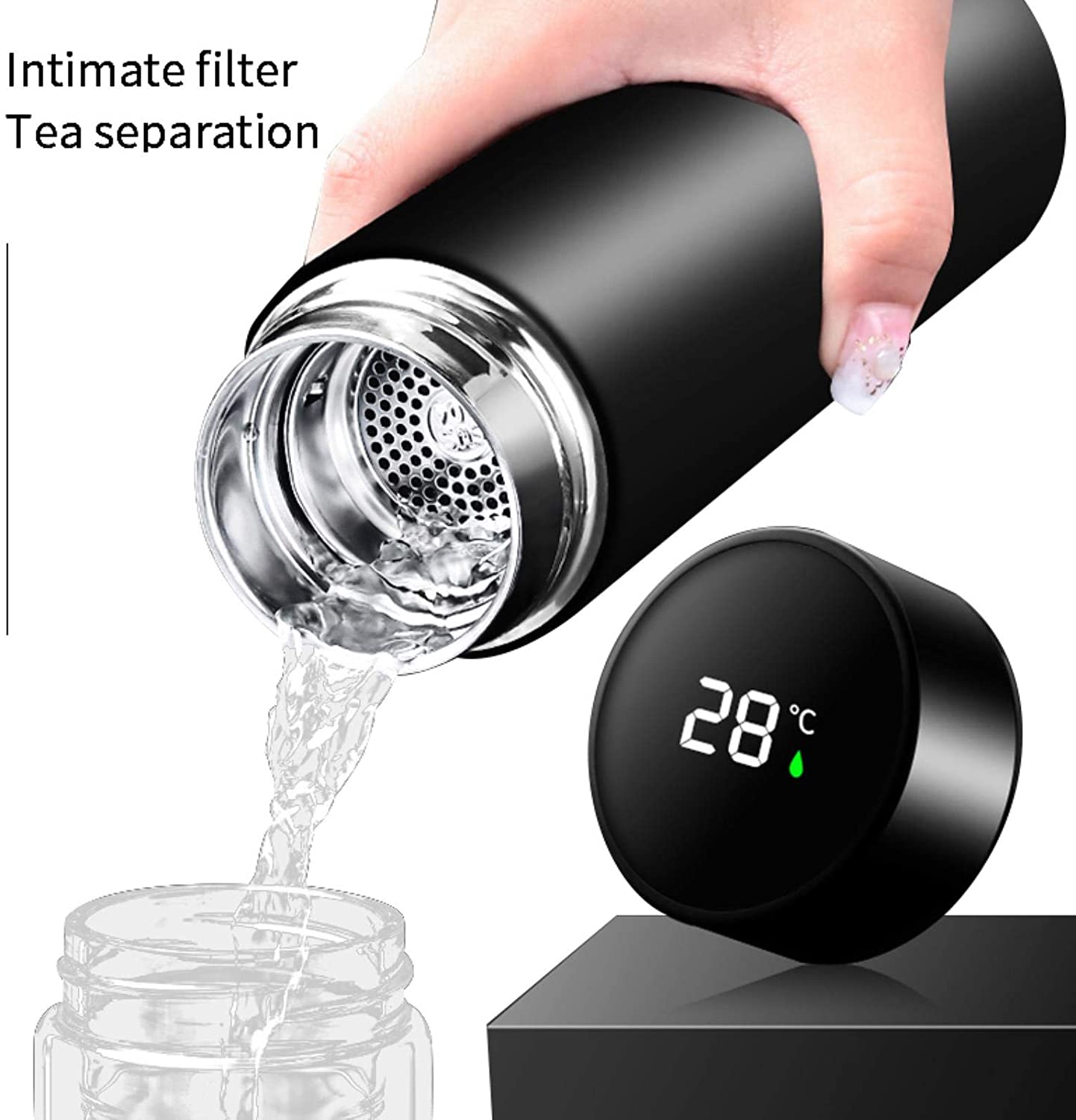 Smart Water Bottle with Temperature Display