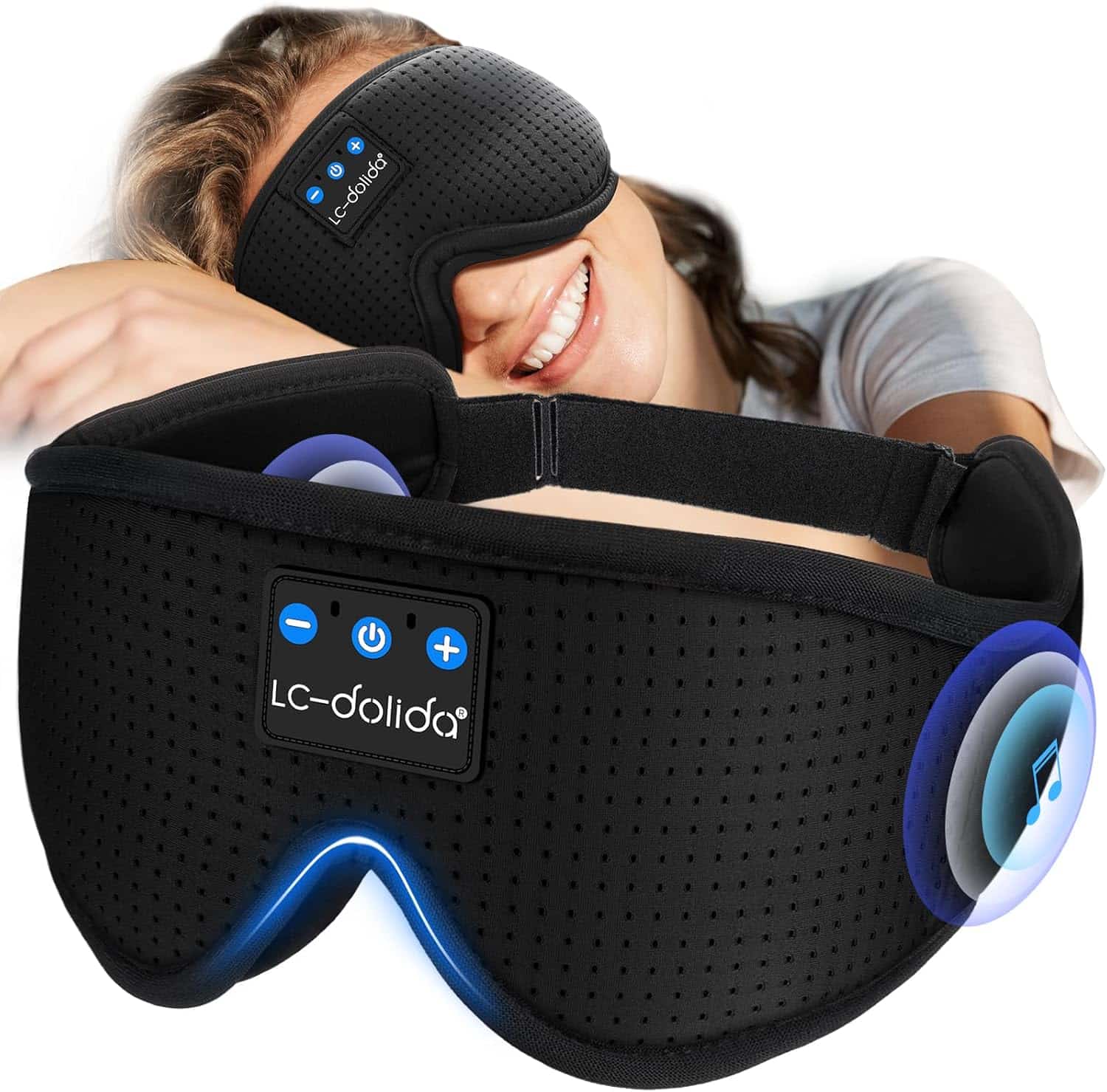 Sleep Mask with Bluetooth Headphones for Relaxation